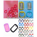 Promotional Metal dog tag with silicone edge/cover
